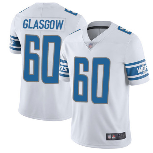 Detroit Lions Limited White Men Graham Glasgow Road Jersey NFL Football #60 Vapor Untouchable->youth nfl jersey->Youth Jersey